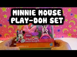 MINNIE MOUSE Play-Doh Set "How To Make Minnie Mouse Bows with Play-Doh" Minnie's Bowtique Tutorial