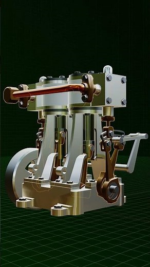 Insane 3D Engine Animation 🔥 | Hyper-Realistic Mechanical Motion #shorts #automobile #machine