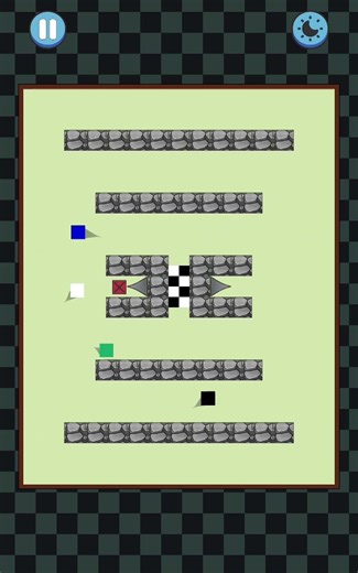 Square Race 2D Game ⬜⬛🟩🟦#shorts #squarerace