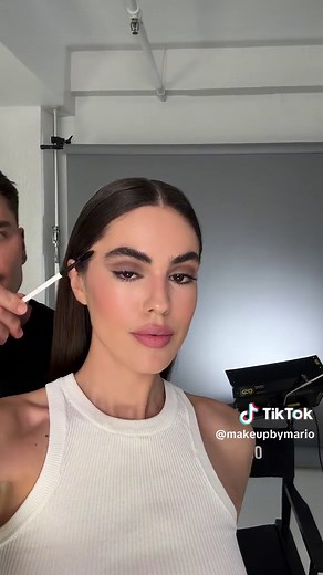 Before and after glam on Ainhoa using my Master Mattes® The Neutrals Palette 🫶 Get yours at makeupbymario.com and @sephora #MasterMattesNeutrals #MakeupByMario