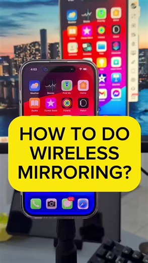 How to do Wireless Mirroring with iPhone #iphonetricks #mirroring #hacks #fypage