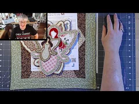 So Pretty Angel Mugrug - Sew with me! Pattern by Lisa Capen Quilts aka The Quiltmaker Homestead