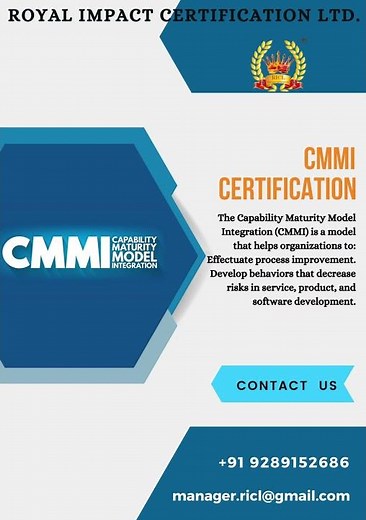 CMMI Certification/ Capability Maturity Model Integration #cmmicertificate #royalimpactcertification