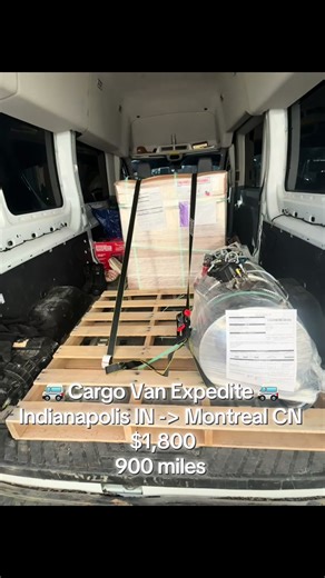 Cargo Van Expedite from Indianapolis to Montreal
