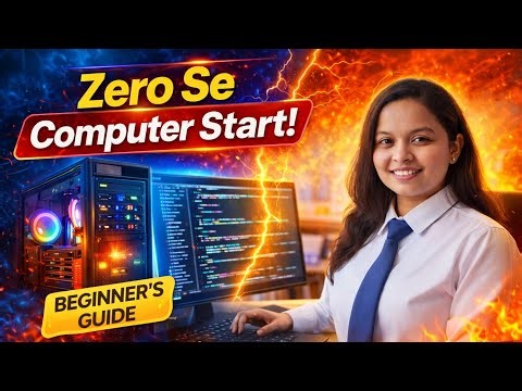 Computer Class DAY-1 | Start from Scratch | कंप्यूटर चलाना कैसे शुरू करें |🔥🧑‍💻