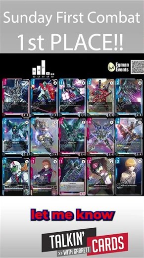 FIRST PLACE SUNDAY FIRST COMBAT! BEN FERRIS' S PEPSI PING DECK! #gundamcardgame