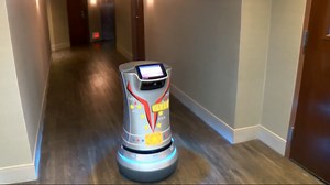 Relay robots make their debut at the Renaissance Hotel