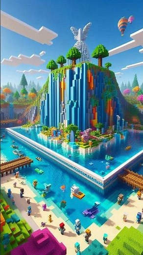 Easy Water Elevator in Minecraft 🚰✨su