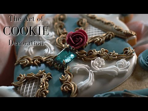 Healing ASMR Cookie Decorating Video | Royal Tea Set