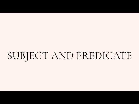 Subject and Predicate Explained (Easy English Grammar for Beginners)