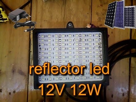 como armar un reflector con LED muy facil