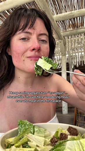 I keep seeing vegans turn “ex-vegan”… meanwhile I’m over here wondering how I ever ate meat in the first place. #vegan #plantbased #govegan #meat #vegetarian