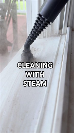 CLEANING WITH STEAM #cleantok #deepcleaning