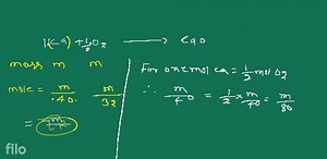 Equal weights of Ca and O2​ are mixed together and made to reac... | Filo