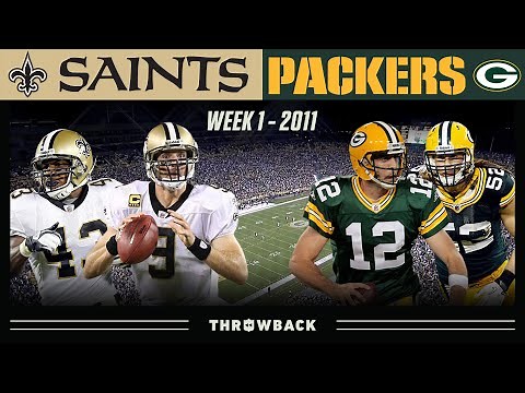 Opening Night Brees & Rodgers High-Scoring Duel! (Saints vs. Packers 2011, Week 1)