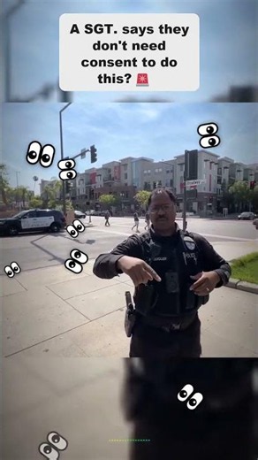 Cop Says 'I Don't Need Your Consent'… Then This Happens! 😤 #firstamendment #police #knowyourrights