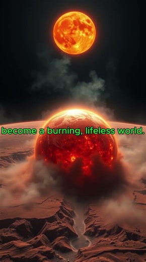 Red Giant Sun vs Earth – A Cosmic Future