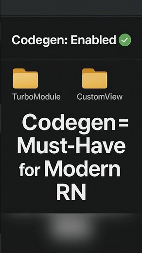 How Codegen Works in React Native ⚙️#reactnative #rn #programming
