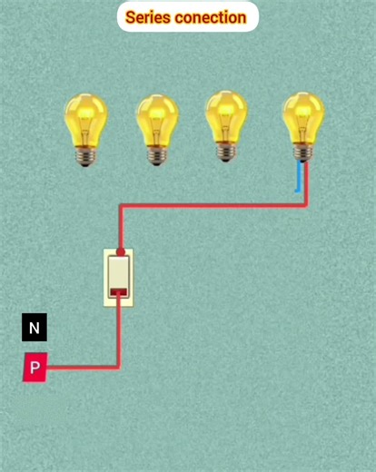 series conection bulb #electrical #wiring #electric #shots