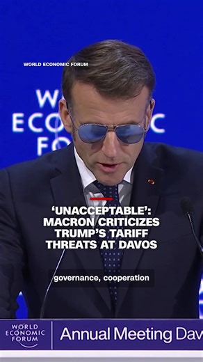 Macron Warns Against Strongman Politics at Davos