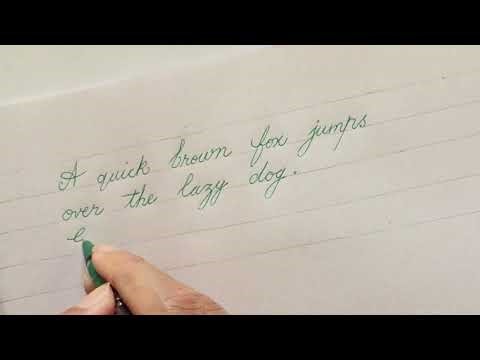 English Cursive Handwriting | How to Write Clean