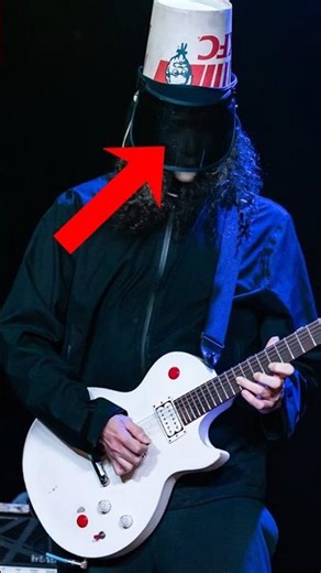 Buckethead BLINDFOLDED Guitar😳 #guitar #music #buckethead #shorts #unmasked #gunsnroses #smooth