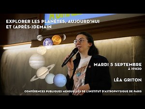 « EXPLORER LES PLANÈTES, AUJOURD'HUI ET (APRÈS-)DEMAIN »