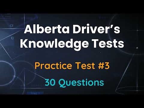 Alberta Driver's Knowledge Test 2024 | Practice Test 3