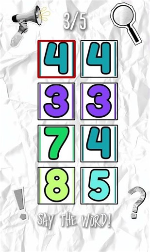 Say the word on beat challenge| Learning numbers | level easy #saythewordonbeat #educationalvideo