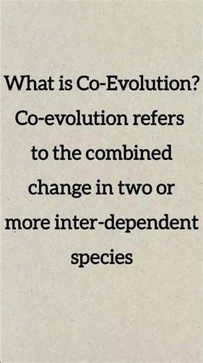 What is Co-evolution? #evolution #co-evolution ‪@Basic_BiologyLS‬