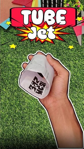 Tube Jet Plane 🚀🧿, how to make Jet plane, easy jet plane tutorial #shorts #artwithritesh #trending