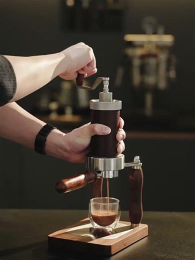 Hand-Crank + Pneumatic Espresso Anywhere at Home | AlemanLab