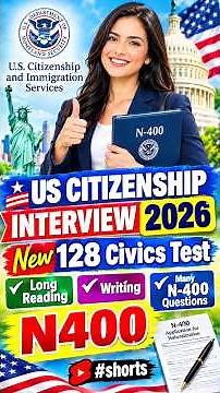 U.S. Citizenship Interview 2026 – Full Mock Interview | Officer Asks Many N-400 Questions #shorts