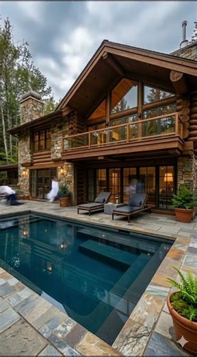 Pool Renovation: Log Home Transformation