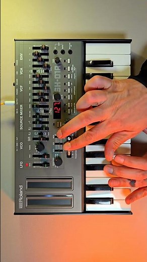 Roland SH-01A in layers with some Valhalla Supermassive on the high Octave #roland #synthesizer