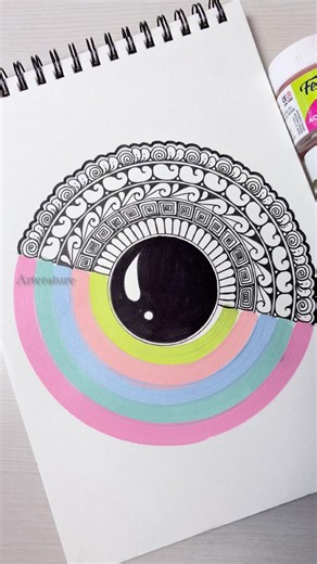 Unique Mandala Pattern For Beginners🌸🎀 #art #pastel #colors #mandala #shorts