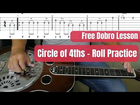 FREE Dobro Lesson | Circle of 4ths - Roll Practice