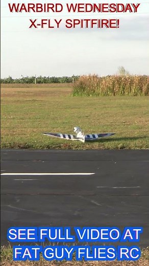 WARBIRD WEDNESDAY MISHAP! X-FLY SPITFIRE by FGFRC #aviation #rc #plane