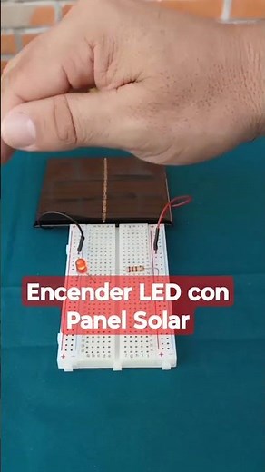 Encender LED con Panel Solar