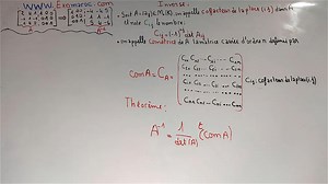 les matrices _ inverse EP 03_ Inverse par la methode de cofacteur (comatrice) (Algebre) partie 7 | Exomaroc