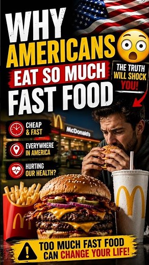 Why Americans Eat So Much Fast Food 😳$ #health