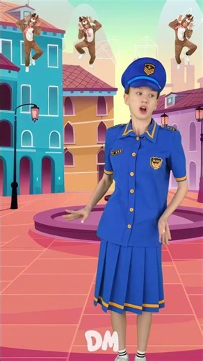 Police Girl Teaches Numbers 1 to 10 #shorts #educational