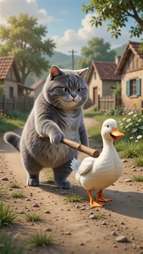 Funny Fat Cat video #animation #3danimation #animatedshorts #cartoon #viralanimation