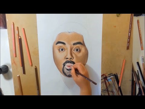 Time Lapse Drawing of Gabriel Iglesias by Ashleigh Newman