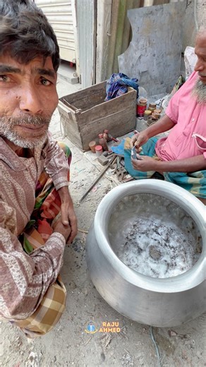 Watch How a Broken Clay Pot Is Skillfully Repaired! 🔧🔥 #shorts #repair #claypot