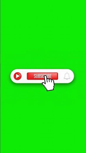 Subscribe Button Green Screen CLICK VFX 🔔 #freevfx | Click Green Screen