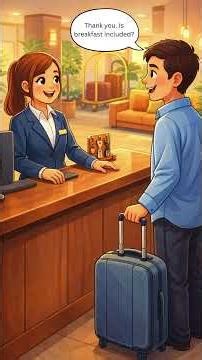 How to Speak English at a Hotel Reception? | Easy Conversation #spokenenglish