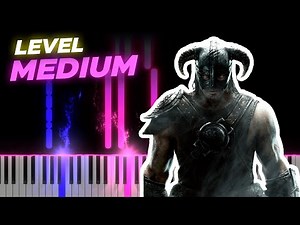 Skyrim Theme [PIANO TUTORIAL]