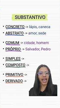 Aprenda as classificações do substantivo! 📚 #substantivo #gramatica #linguaportuguesa #educacao