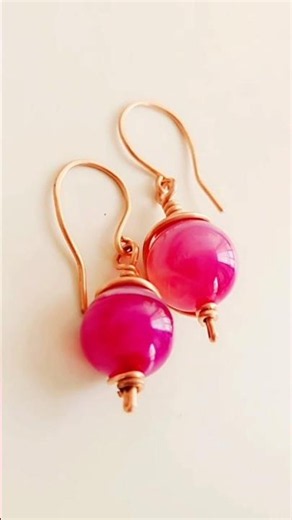 💗 Wire Wrap Rose Quartz Earrings – Beginner Friendly Tutorial ✨ #regaliabyreyney